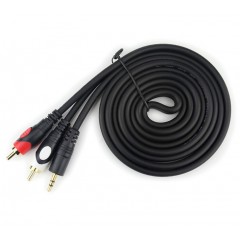 TY-1363 3.5mm to 2 RCA male audio cable